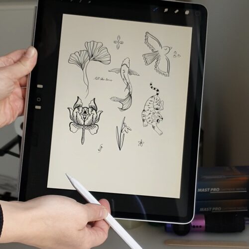 ipad en pen voor tattoos tekenen ipad en pen voor tattoos tekenen